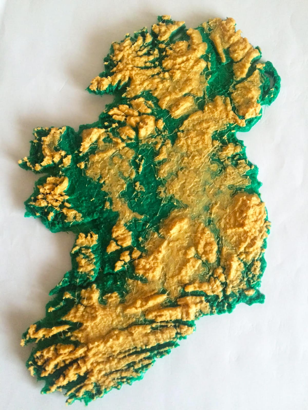 mapa de 3d mapa de irlanda