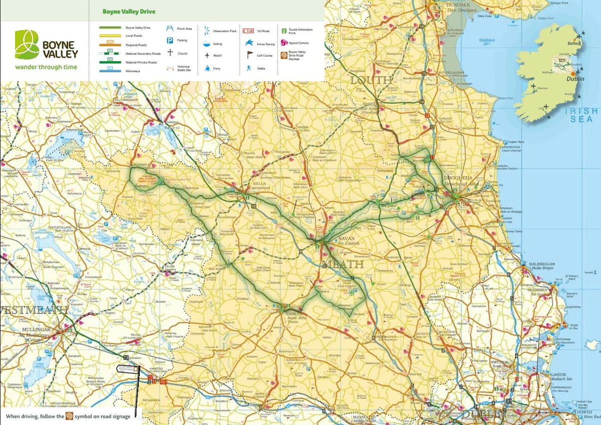 mapa de boyne val irlanda