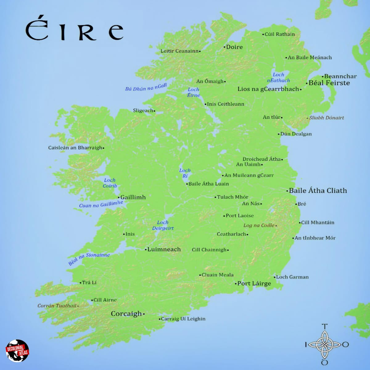 mapa de eire