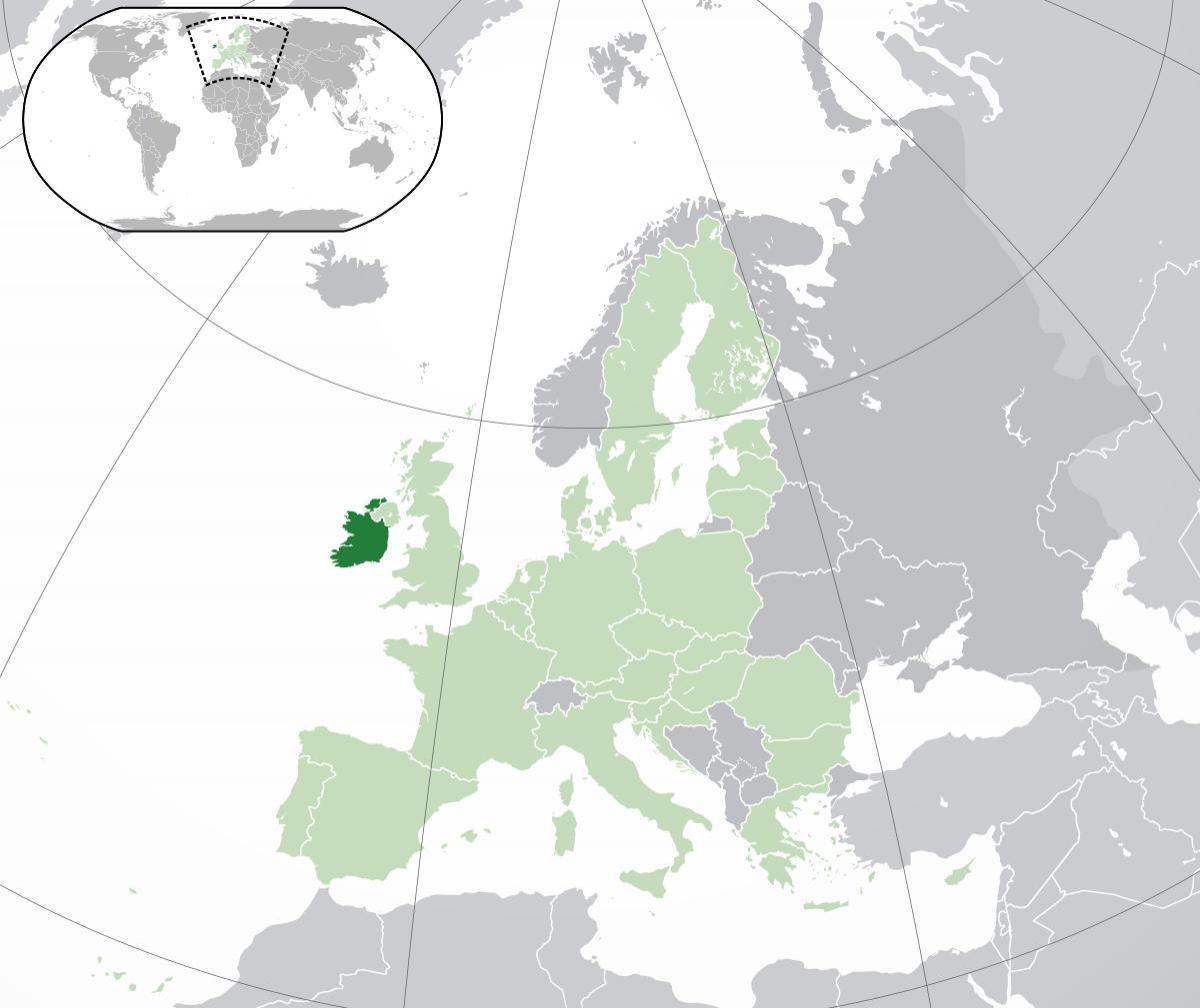 irlanda mapa en mapa do mundo