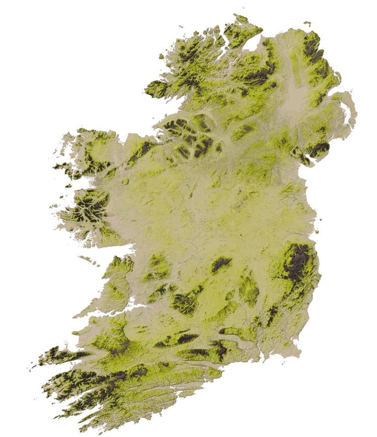 xeográfica mapa de irlanda