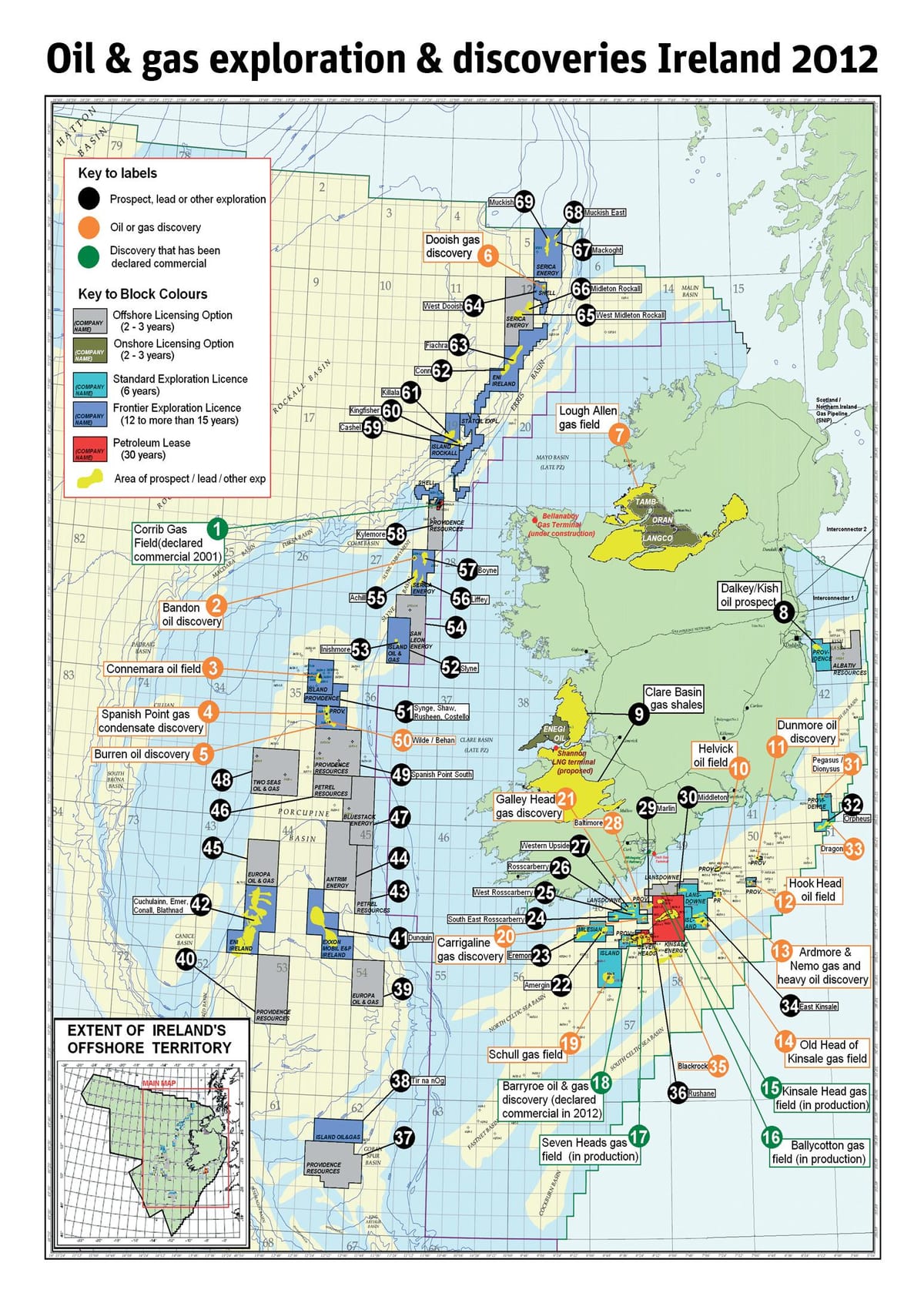 mapa de irlanda recursos naturais