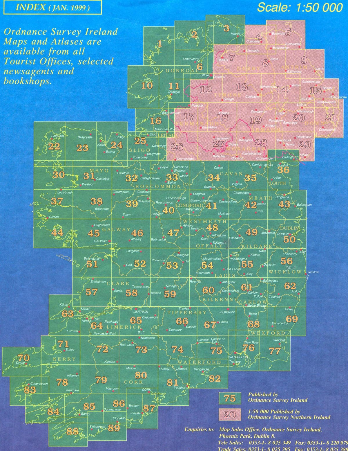 osi de irlanda mapa espectador