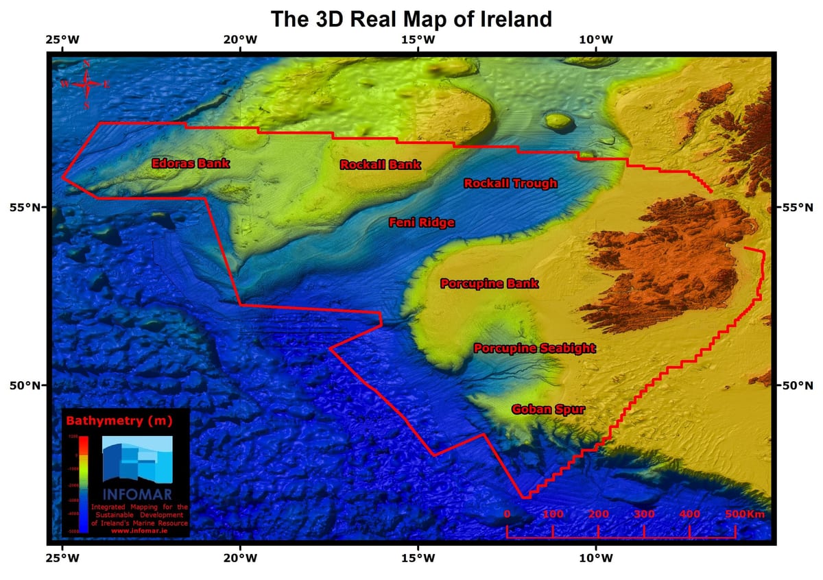 o real mapa de irlanda
