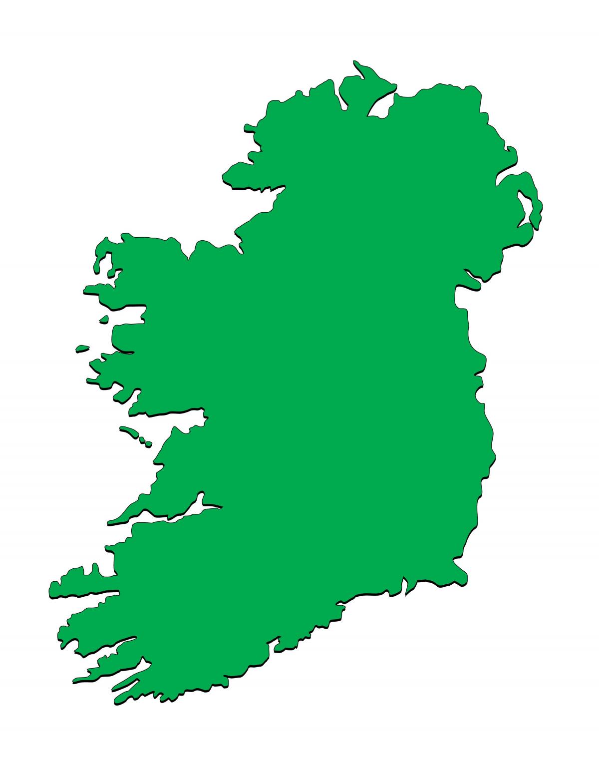 mapa de irlanda modelo