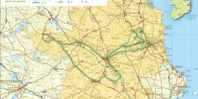 Mapa de boyne val irlanda