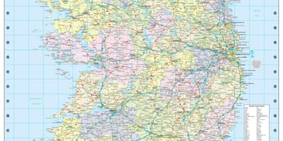 Mapa de distancia mapa de irlanda