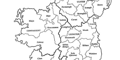 Esbozo de mapa de irlanda