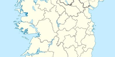 Mapa das illas de irlanda