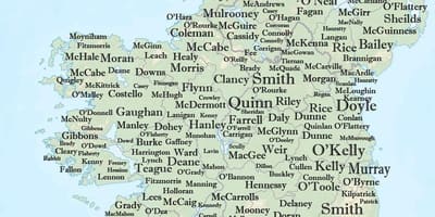Irlanda nome mapa