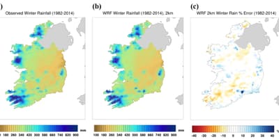 Mapa de irlanda clima