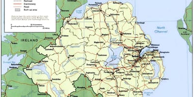 Mapa de irlanda n