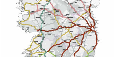 Mapa do camiño de irlanda 2016