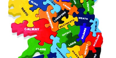 Mapa de irlanda puzzle