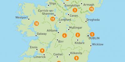 Irlanda en mapa