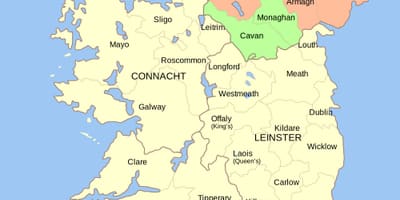 Mapa de irlanda marcos