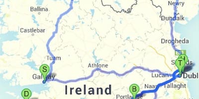 Lugares para visitar irlanda mapa