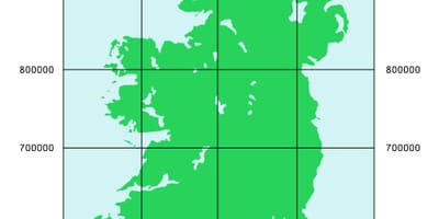 Mapa de coordenadas irlanda