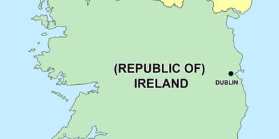  mapa de irlanda do norte e a república de irlanda