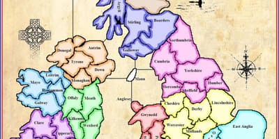 Mapa de mapa de irlanda xogo