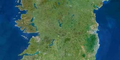 Mapa de satélite mapa de irlanda