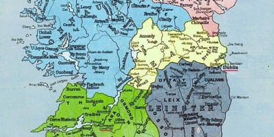 Mapa de megalítica irlanda 