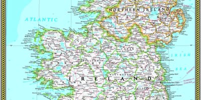 Mapa de national geographic mapa de irlanda
