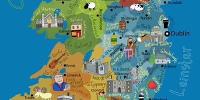 Mapa de irlanda para nenos