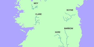 Mapa do río blackwater irlanda