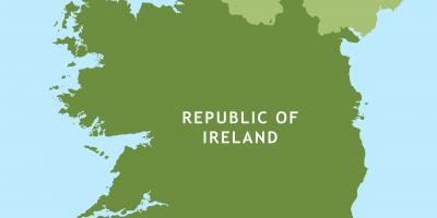 Estrada mapa da república de irlanda