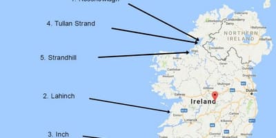 Mapa de surf en irlanda